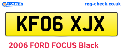KF06XJX are the vehicle registration plates.