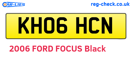 KH06HCN are the vehicle registration plates.