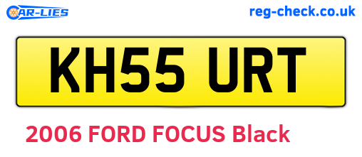 KH55URT are the vehicle registration plates.