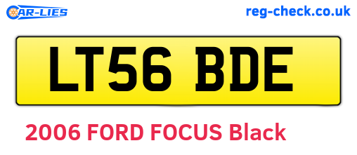 LT56BDE are the vehicle registration plates.