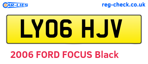 LY06HJV are the vehicle registration plates.