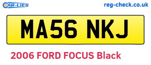 MA56NKJ are the vehicle registration plates.