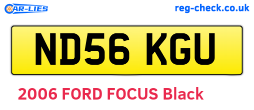 ND56KGU are the vehicle registration plates.