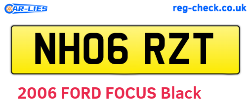 NH06RZT are the vehicle registration plates.