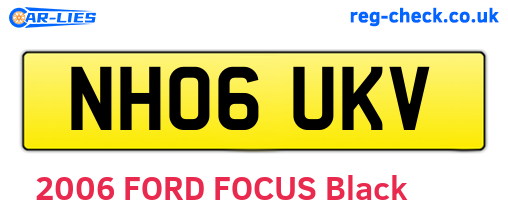 NH06UKV are the vehicle registration plates.