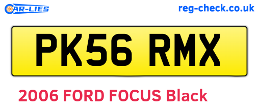 PK56RMX are the vehicle registration plates.