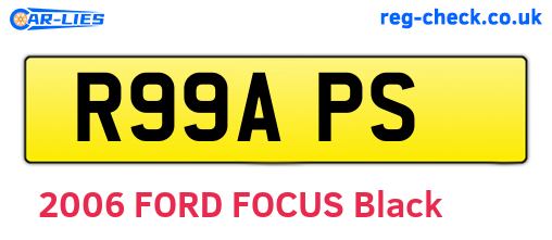 R99APS are the vehicle registration plates.
