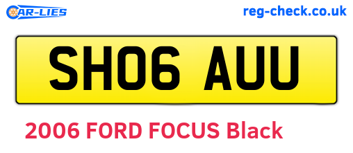 SH06AUU are the vehicle registration plates.