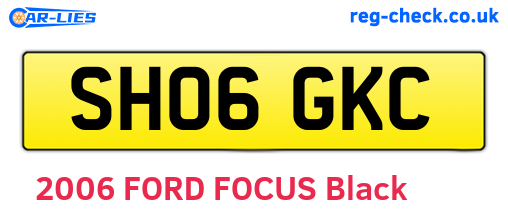 SH06GKC are the vehicle registration plates.