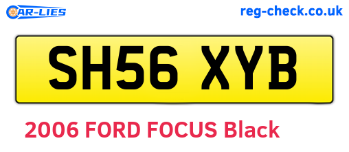 SH56XYB are the vehicle registration plates.