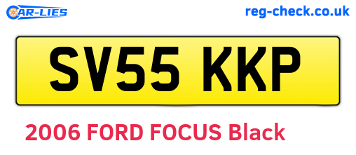 SV55KKP are the vehicle registration plates.