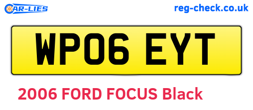 WP06EYT are the vehicle registration plates.