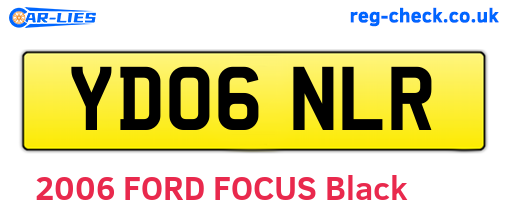 YD06NLR are the vehicle registration plates.