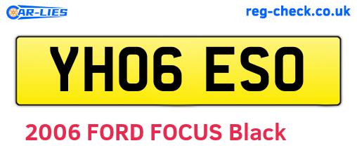YH06ESO are the vehicle registration plates.