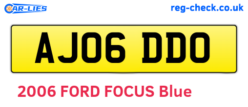 AJ06DDO are the vehicle registration plates.