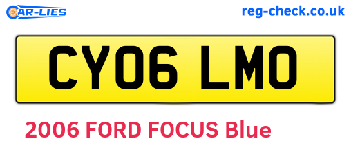 CY06LMO are the vehicle registration plates.