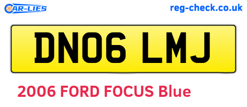 DN06LMJ are the vehicle registration plates.