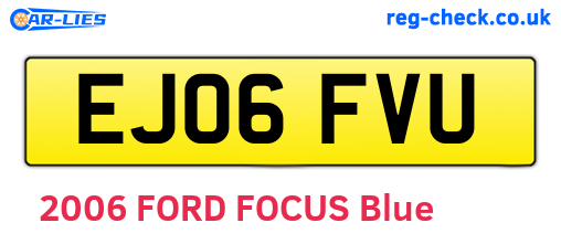 EJ06FVU are the vehicle registration plates.