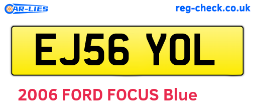 EJ56YOL are the vehicle registration plates.
