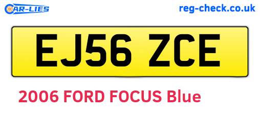 EJ56ZCE are the vehicle registration plates.