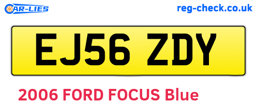 EJ56ZDY are the vehicle registration plates.