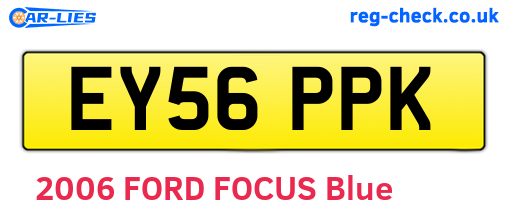 EY56PPK are the vehicle registration plates.
