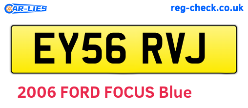EY56RVJ are the vehicle registration plates.