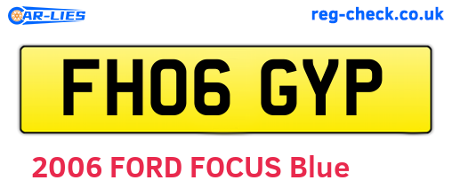 FH06GYP are the vehicle registration plates.