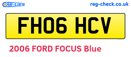 FH06HCV are the vehicle registration plates.