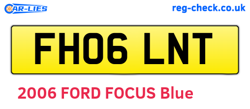 FH06LNT are the vehicle registration plates.