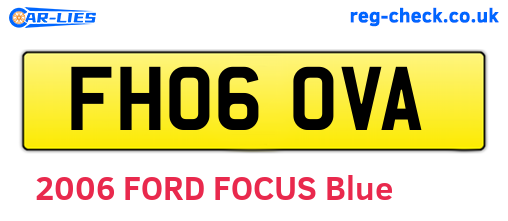 FH06OVA are the vehicle registration plates.
