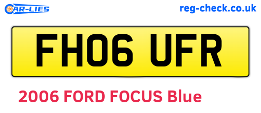 FH06UFR are the vehicle registration plates.