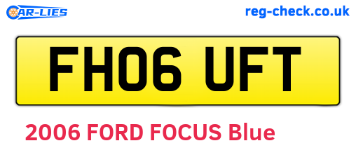 FH06UFT are the vehicle registration plates.