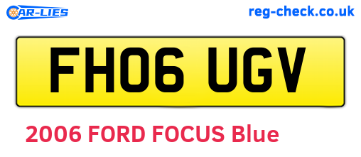 FH06UGV are the vehicle registration plates.