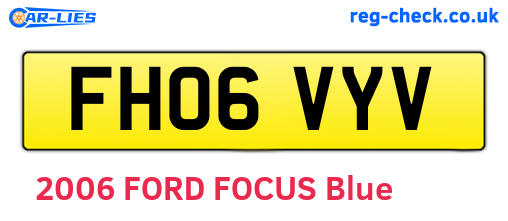 FH06VYV are the vehicle registration plates.