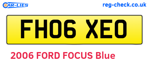 FH06XEO are the vehicle registration plates.