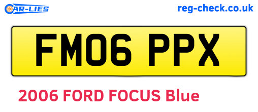 FM06PPX are the vehicle registration plates.