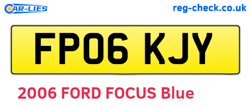 FP06KJY are the vehicle registration plates.
