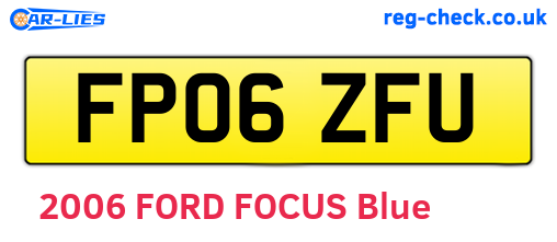 FP06ZFU are the vehicle registration plates.
