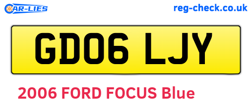 GD06LJY are the vehicle registration plates.