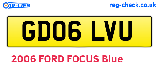 GD06LVU are the vehicle registration plates.