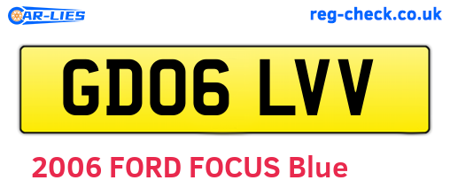 GD06LVV are the vehicle registration plates.