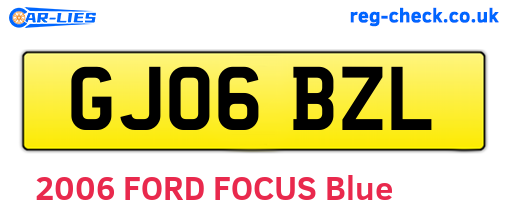GJ06BZL are the vehicle registration plates.