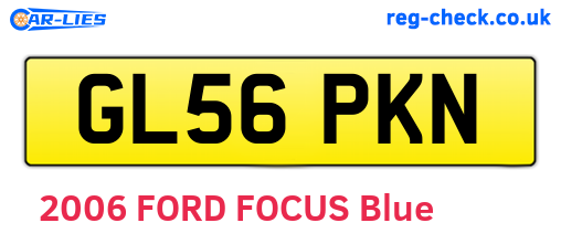 GL56PKN are the vehicle registration plates.