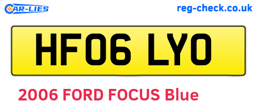 HF06LYO are the vehicle registration plates.