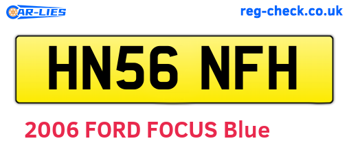 HN56NFH are the vehicle registration plates.