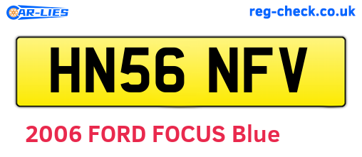 HN56NFV are the vehicle registration plates.