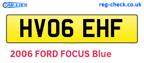 HV06EHF are the vehicle registration plates.