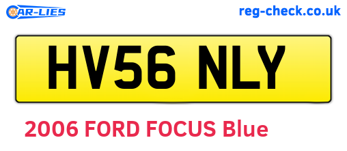 HV56NLY are the vehicle registration plates.