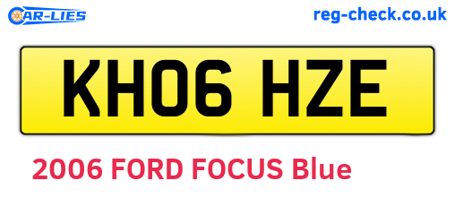 KH06HZE are the vehicle registration plates.